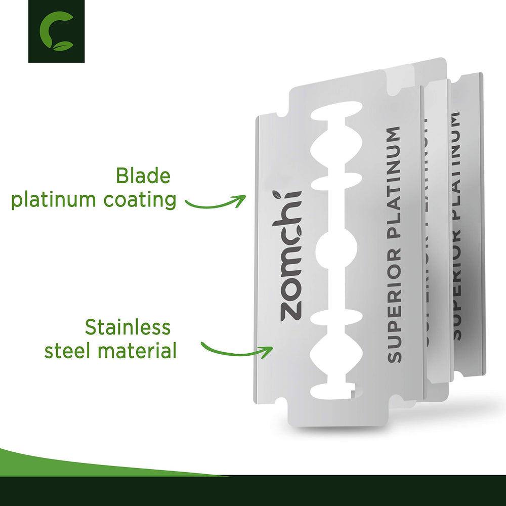 ZOMCHI stainless-steel blades closeup demonstrates rust-resistant durability.