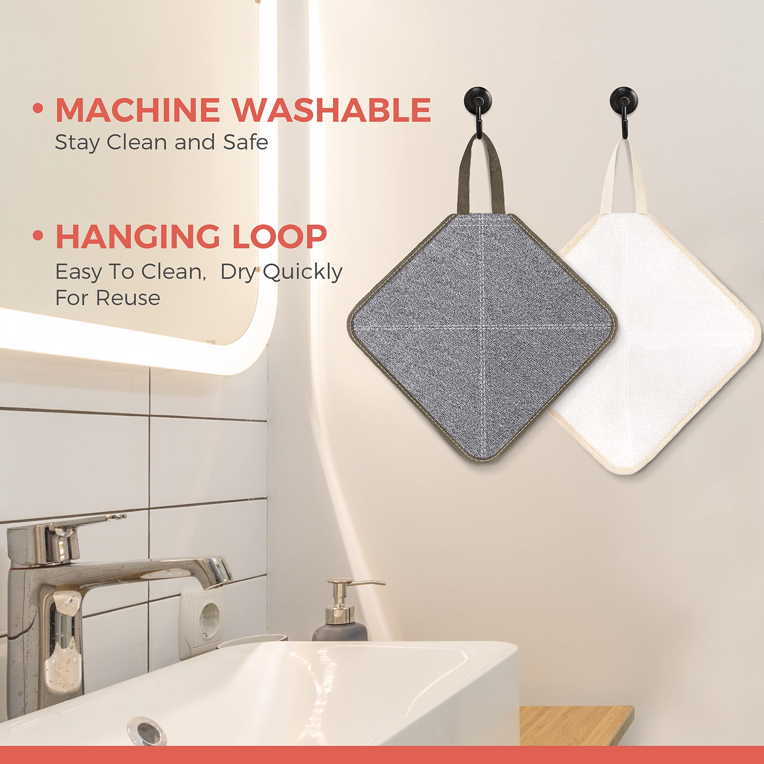 ZOMCHI washcloth luxurious foam with minimal product for rich lather during bath