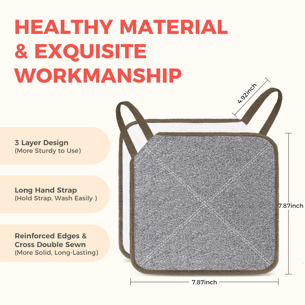ZOMCHI washcloth three-layer construction supports durability during daily use