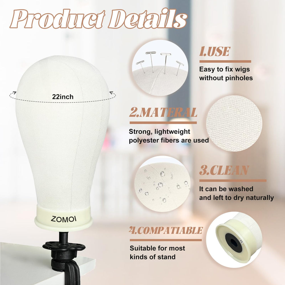 ZOMOI wig caps set provides convenient practice coverage for wigs.