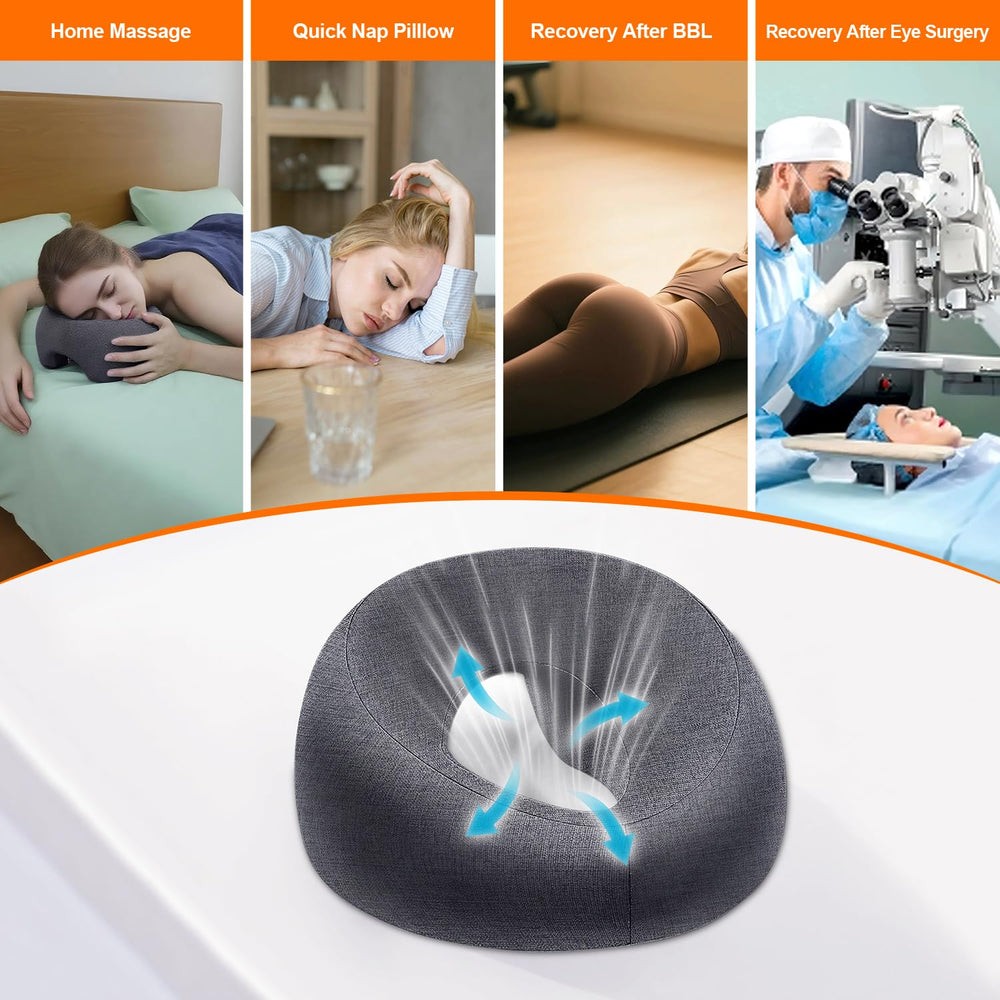 Zonngoo Face Down Pillow supports beach sunbathing with breathable comfort