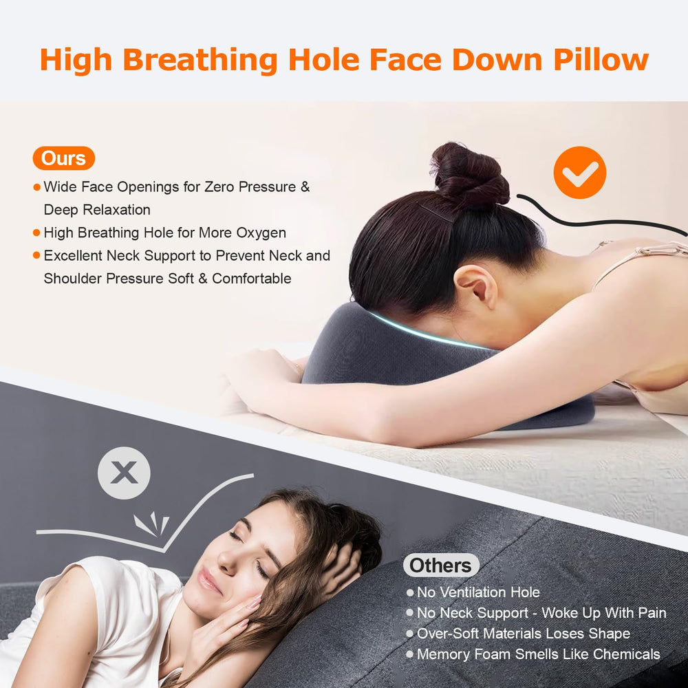 Zonngoo Face Down Pillow serves as a versatile face cradle for spa or clinic