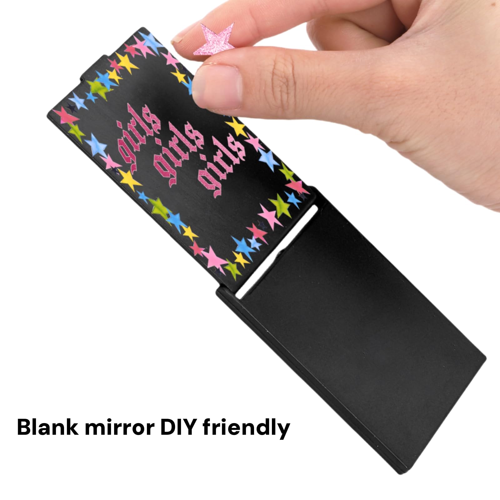 ZOOFOX handheld mirror dust-proof durable for daily travel