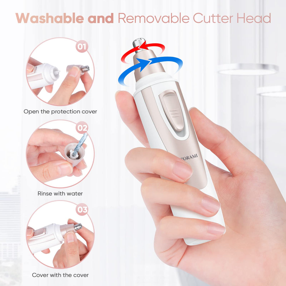 ZORAMI battery-operated design with long life for travel use.
