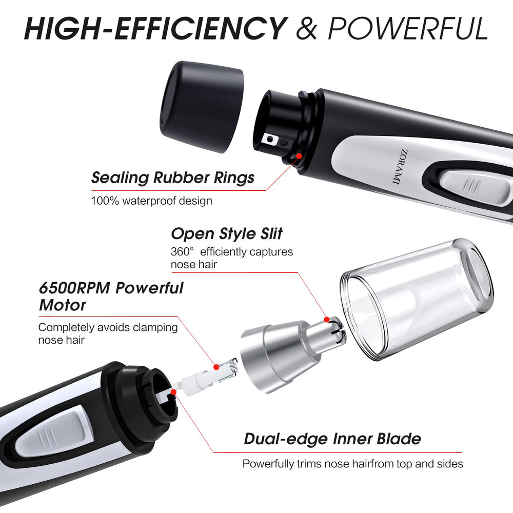 ZORAMI cordless body shows portable, battery-operated convenience for travel.