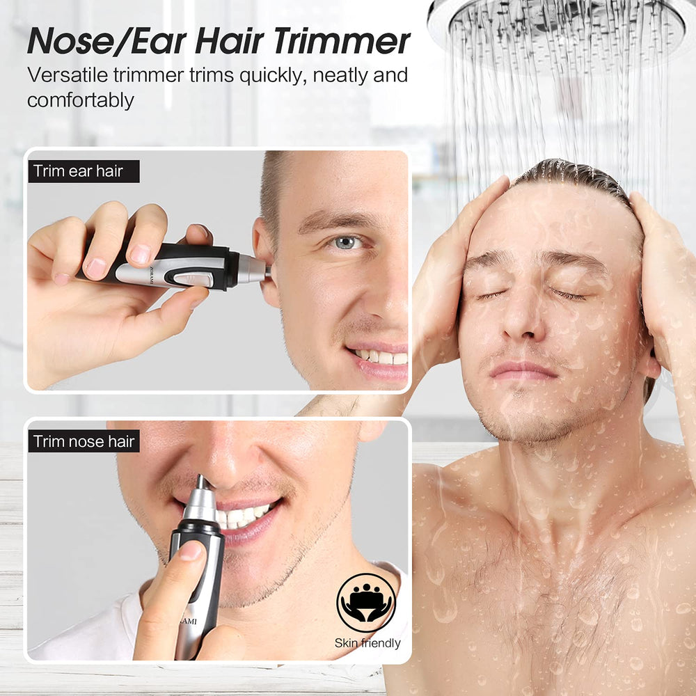 ZORAMI dual-edge blades close-up demonstrates precise trimming with comfortable, pain-free feel.