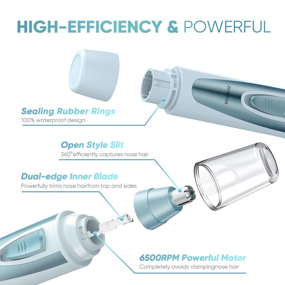 ZORAMI ipx7-waterproof-removable-head illustrates easy cleaning and rinse-off maintenance.