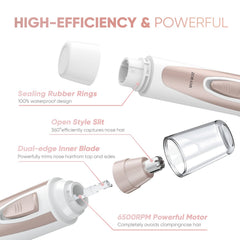 ZORAMI IPX7 waterproof trimmer during shower for quick maintenance.