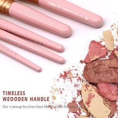 ZOREYA eyeshadow brush fluffy tip blends shadows smoothly.