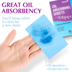 ZOROM'S oily-skin blotting papers provide a matte finish all day.