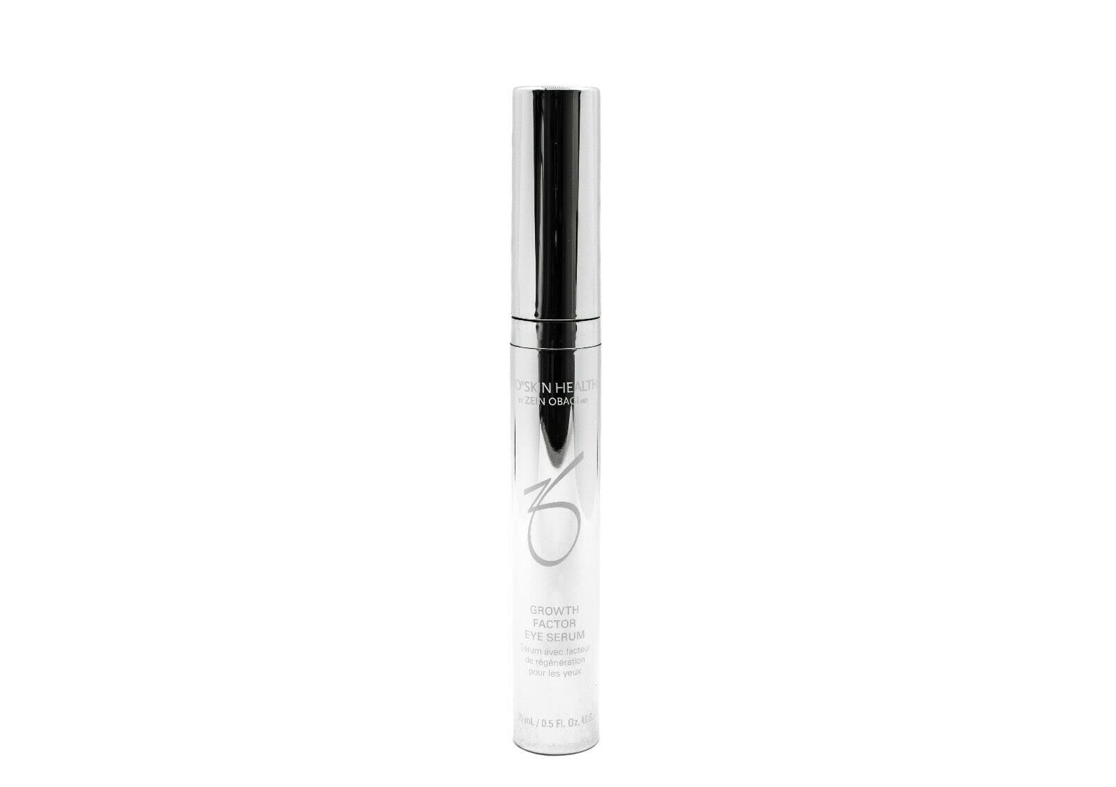 ZOSH Growth Factor Eye Serum gel-tipped applicator indicates cooling, soothing application.