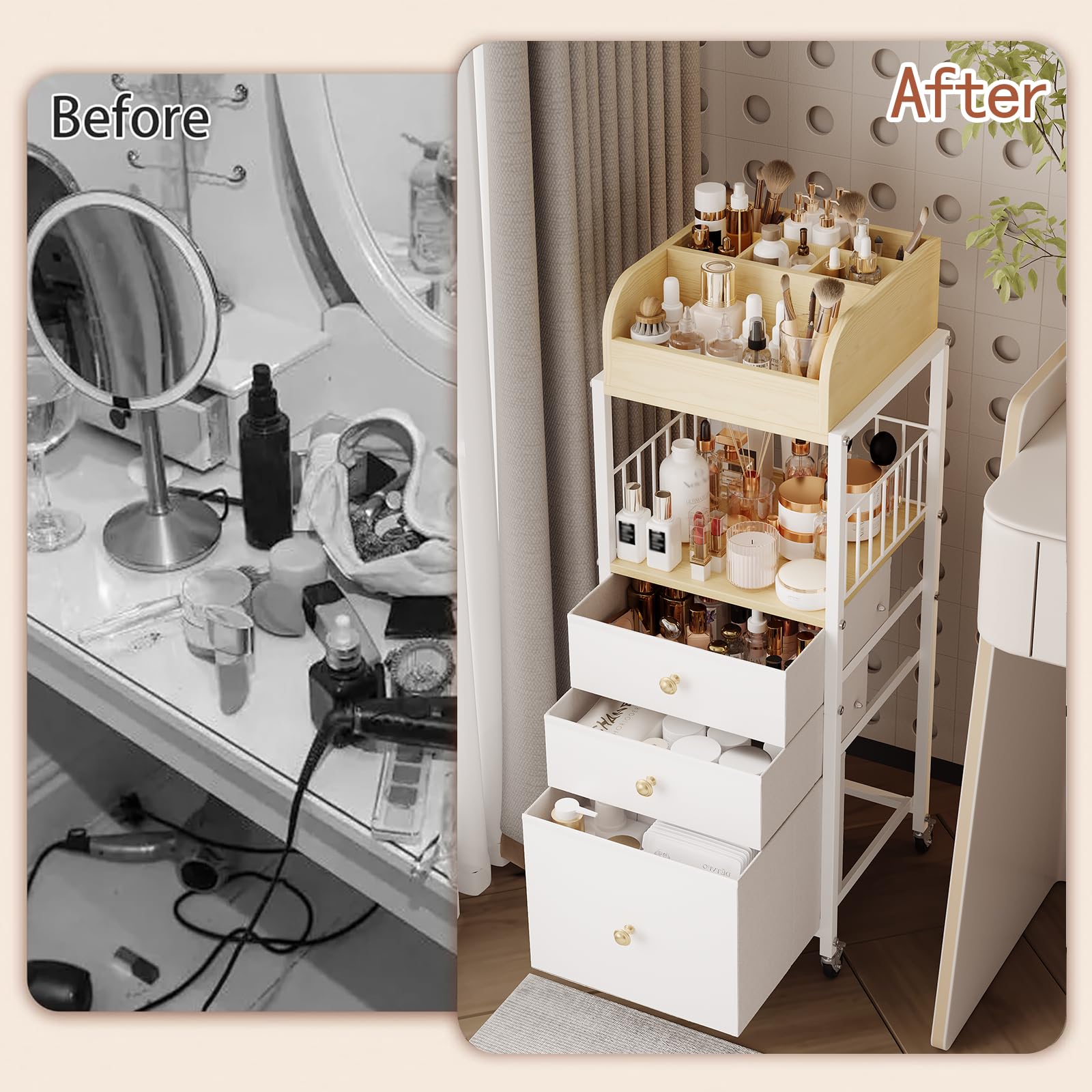 ZQUYAJ gift idea makeup organizer for beauty lovers.