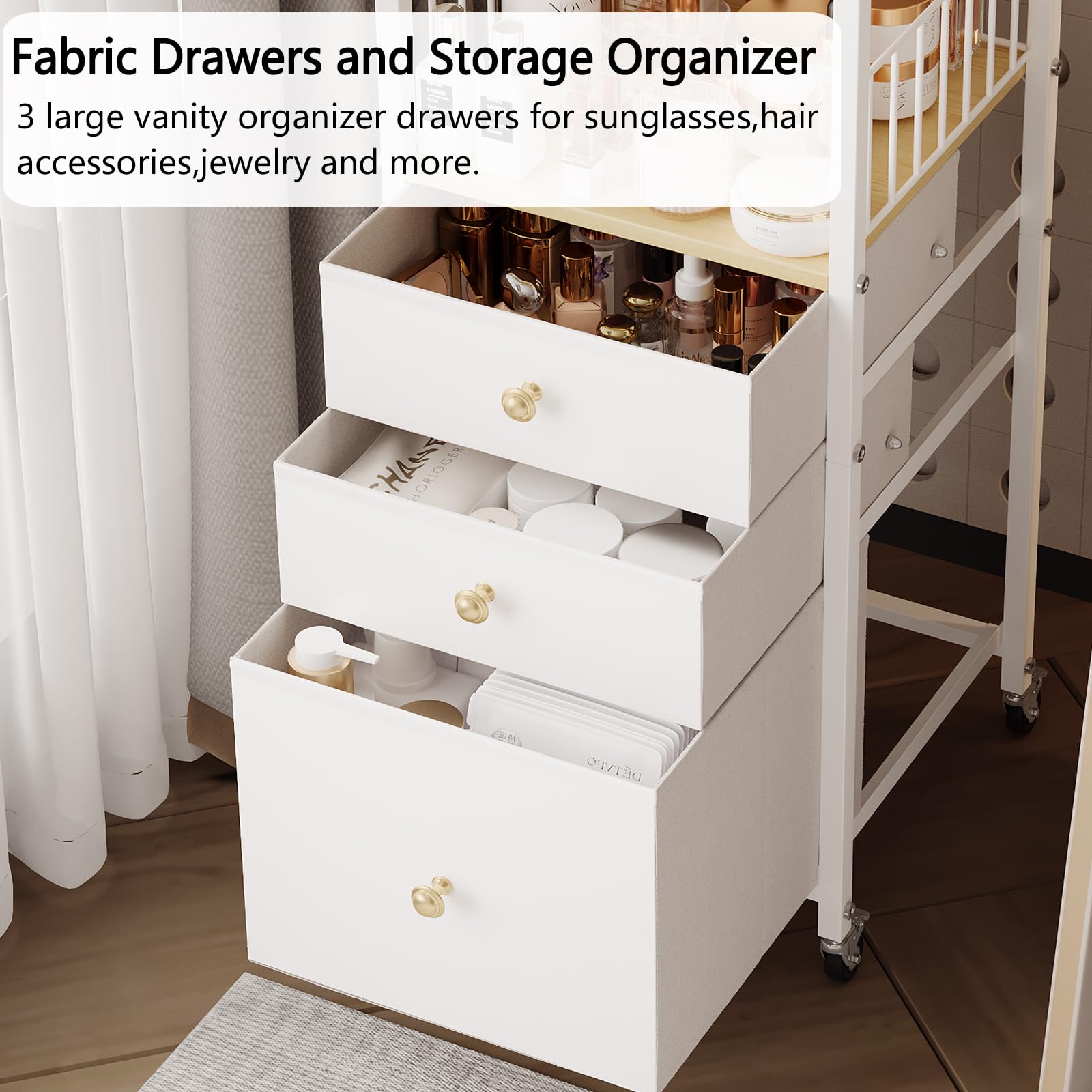 ZQUYAJ skin care cosmetics storage organization keeps essentials tidy.