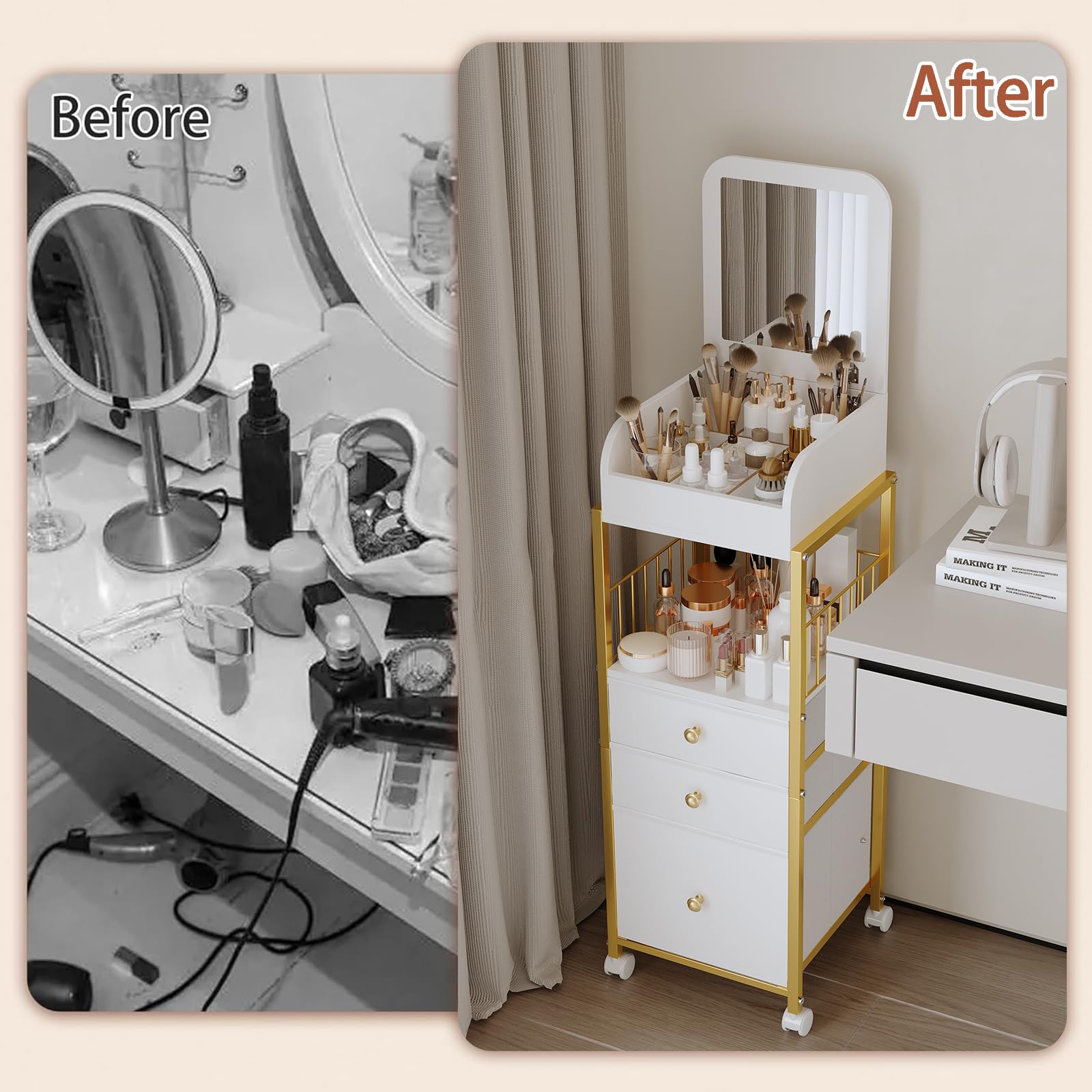 ZQUYAJ skin-care and perfume storage simplifies routine organization and access.