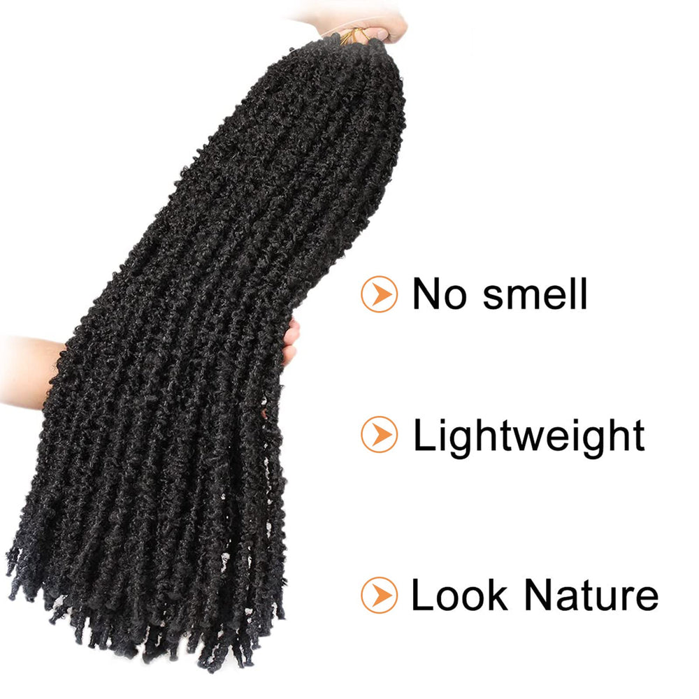 ZRQ butterfly locs lightweight weave on model for comfortable wear