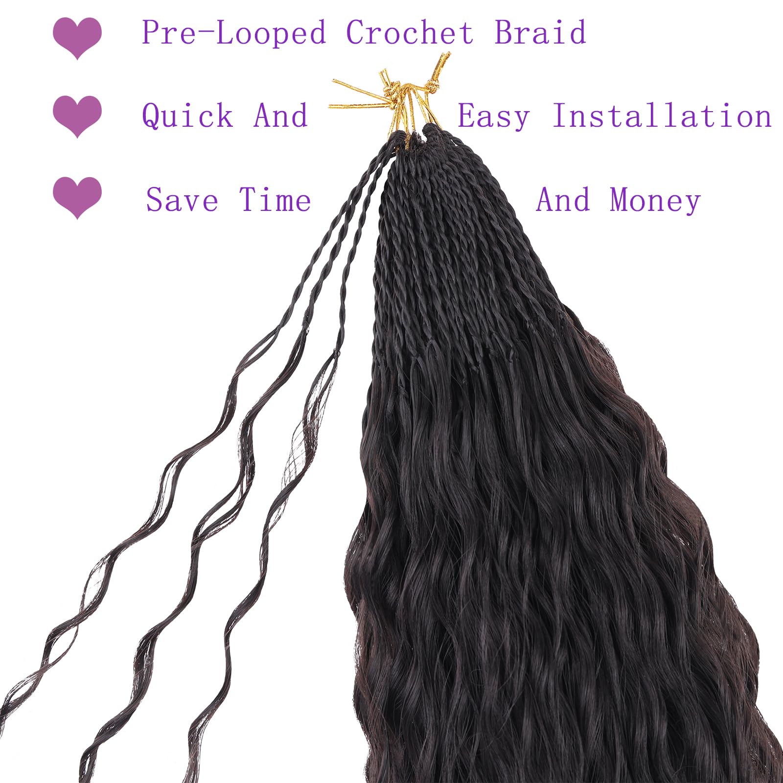 ZRQ pre looped and pre twisted design for easy setup