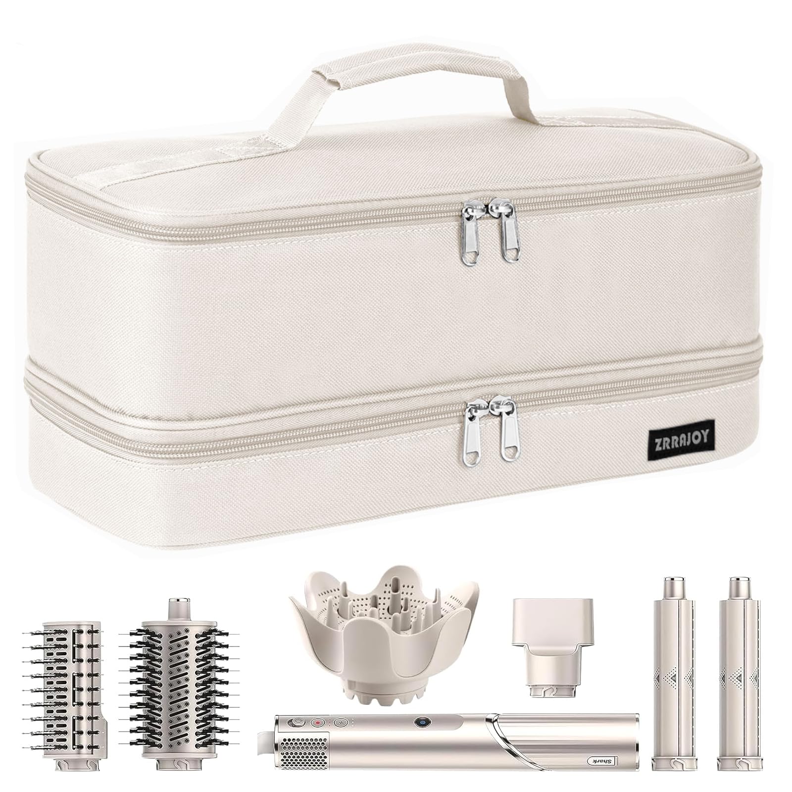 ZRRAJOY Shark Flexstyle double-layer case outside protects attachments during travel.