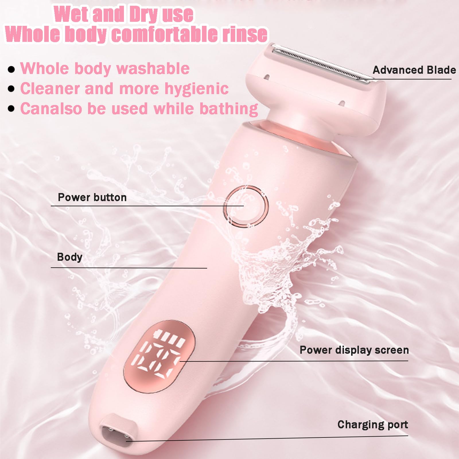 ZRW Livora shaver in use for both wet and dry grooming sessions.