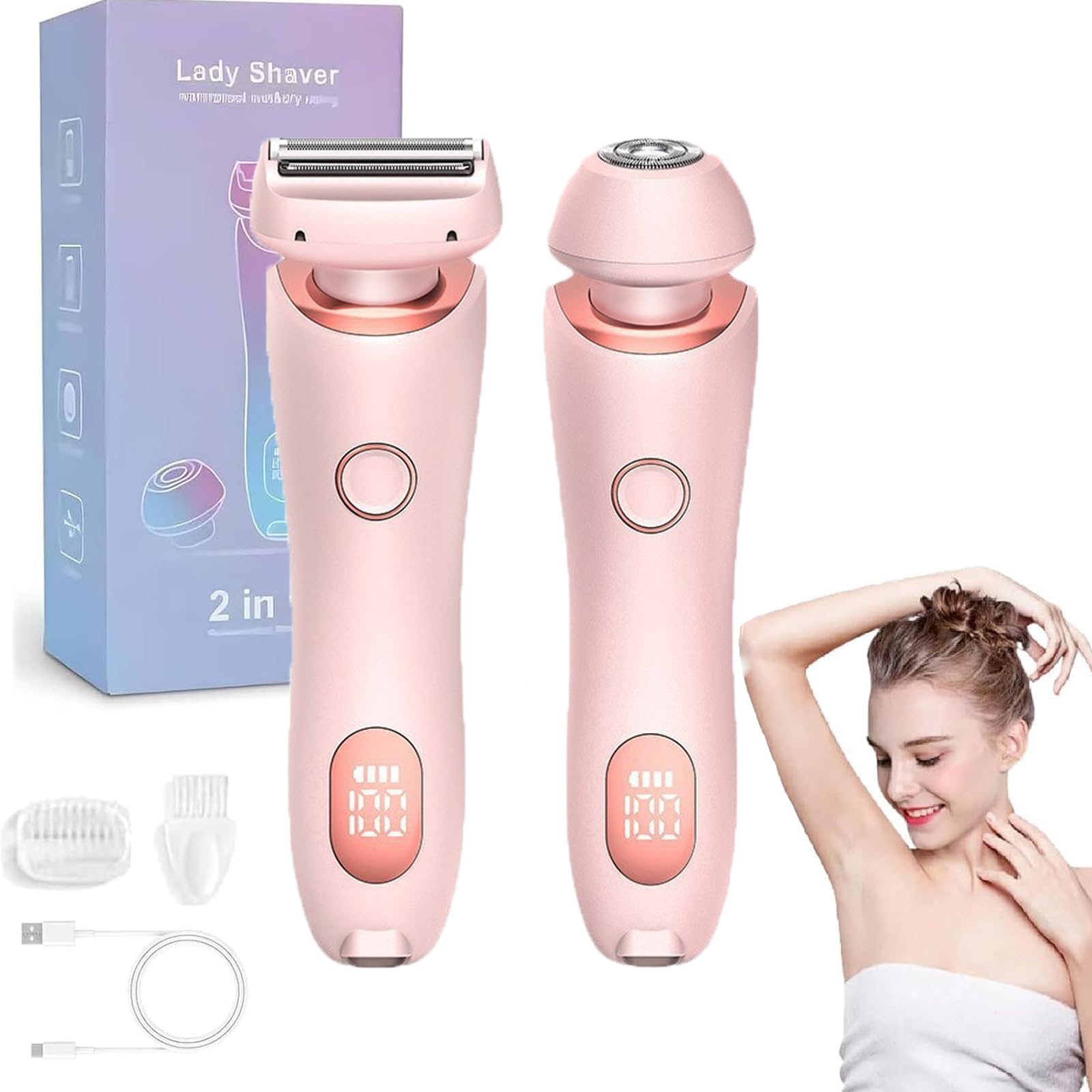 ZRW Livora pink shaver close-up showing comfortable grip and premium build.
