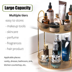Zufudo large-capacity storage fits makeup, skincare, perfume, nail polish, and more.