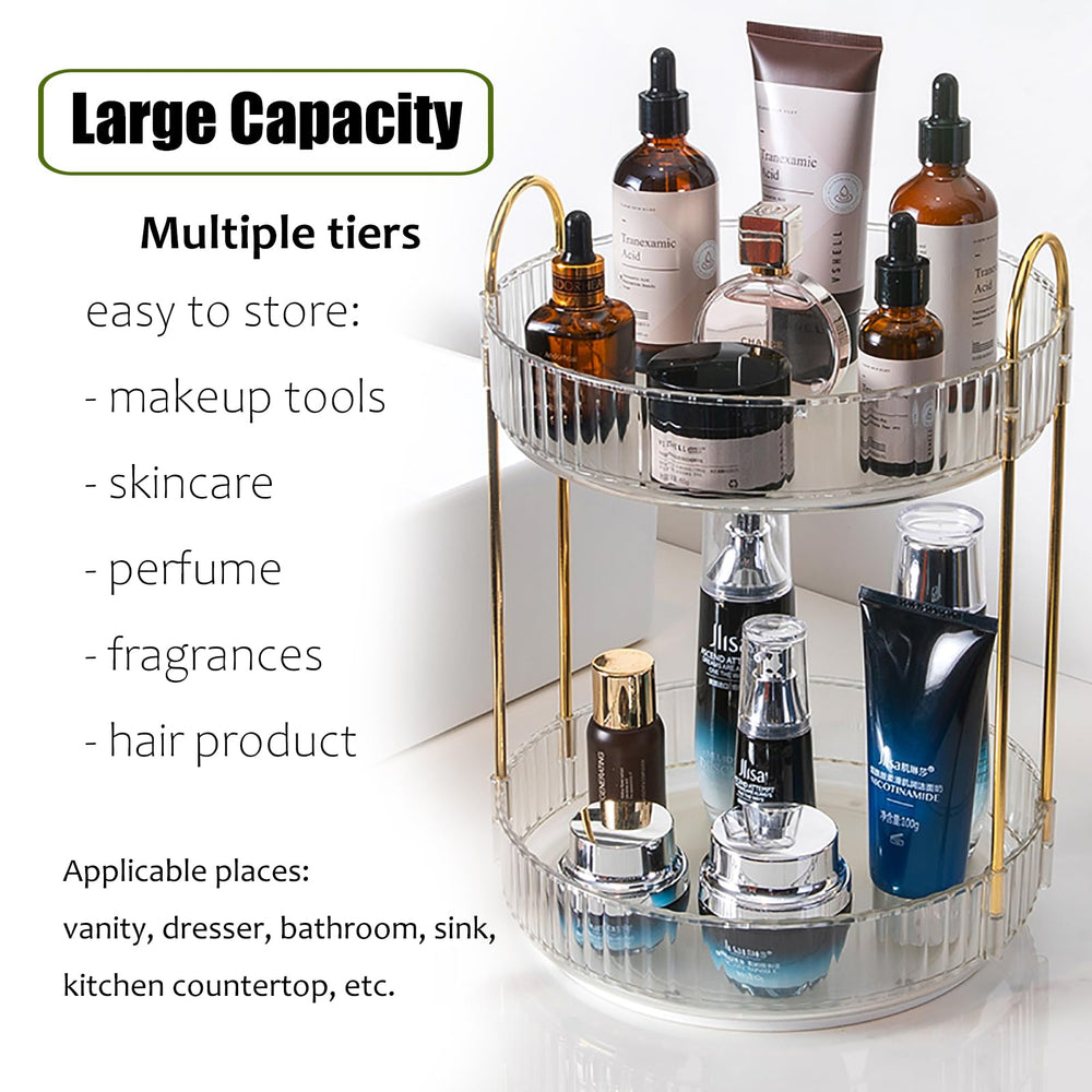 Zufudo perfume and nail polish storage arrangement demonstrates large capacity and easy reach