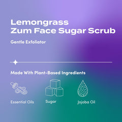 Zum Face Sugar Scrub texture closeup highlighting gentle exfoliation
