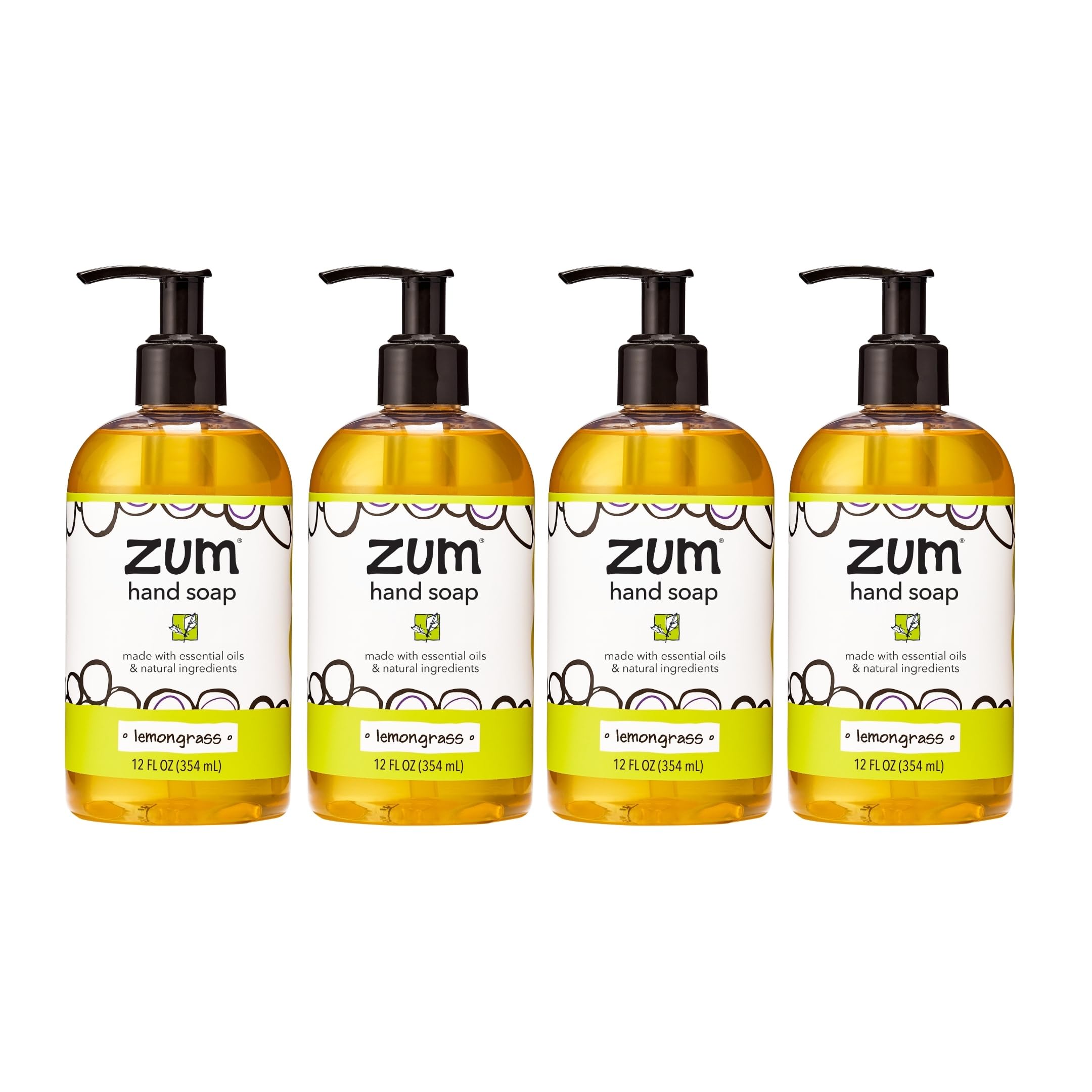 Zum Hand Soap bottle pump shows premium lather for daily handwashing.
