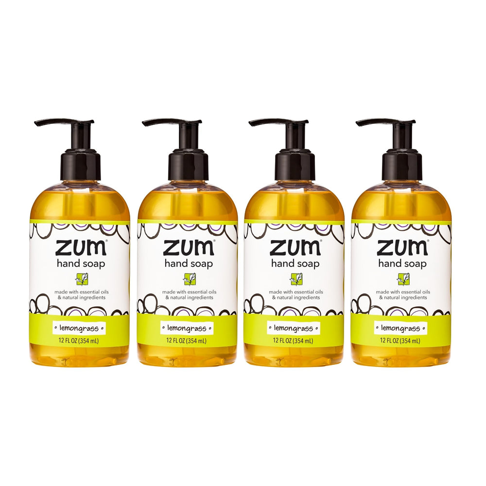 Zum Hand Soap bottle pump shows premium lather for daily handwashing.