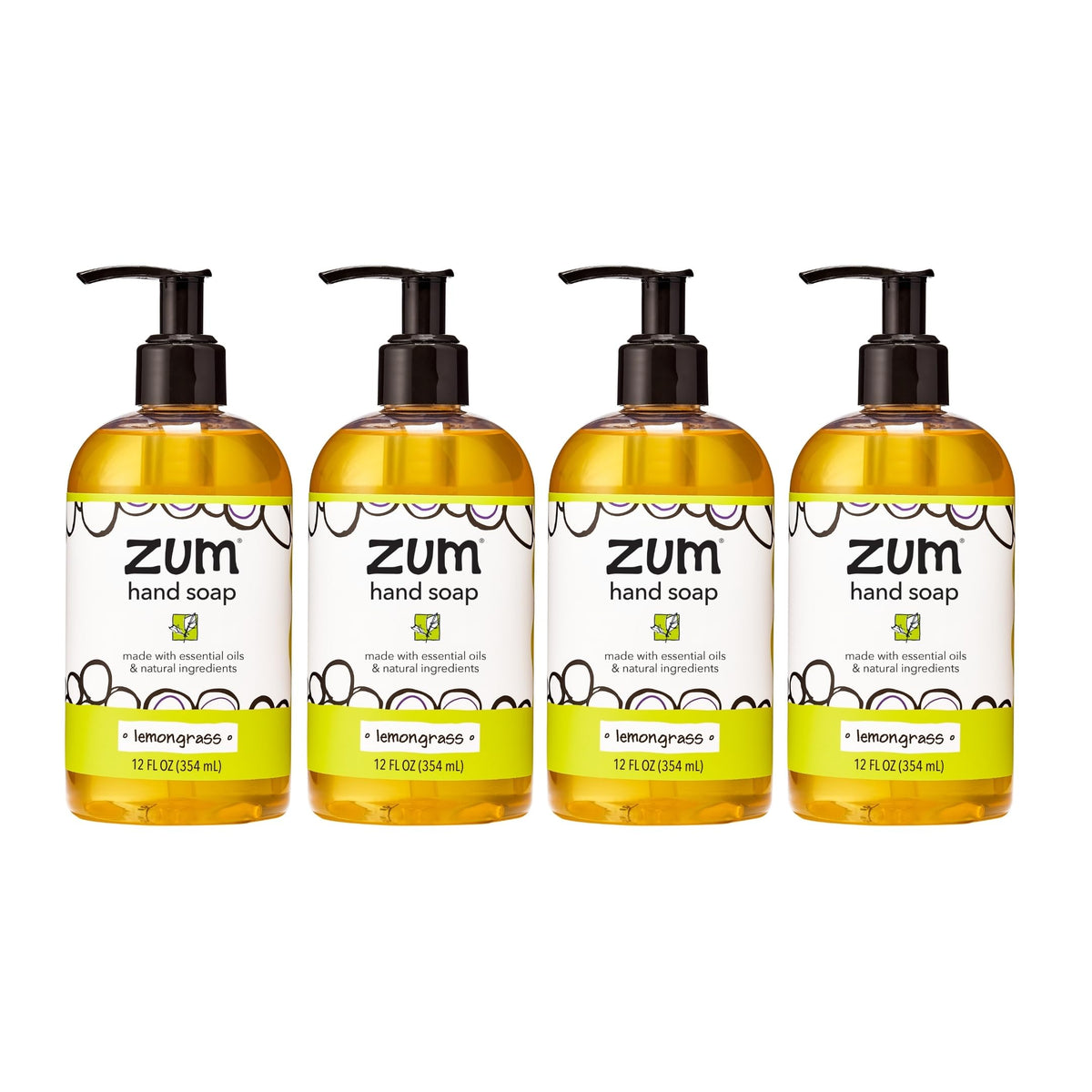 Zum Hand Soap bottle pump shows premium lather for daily handwashing.