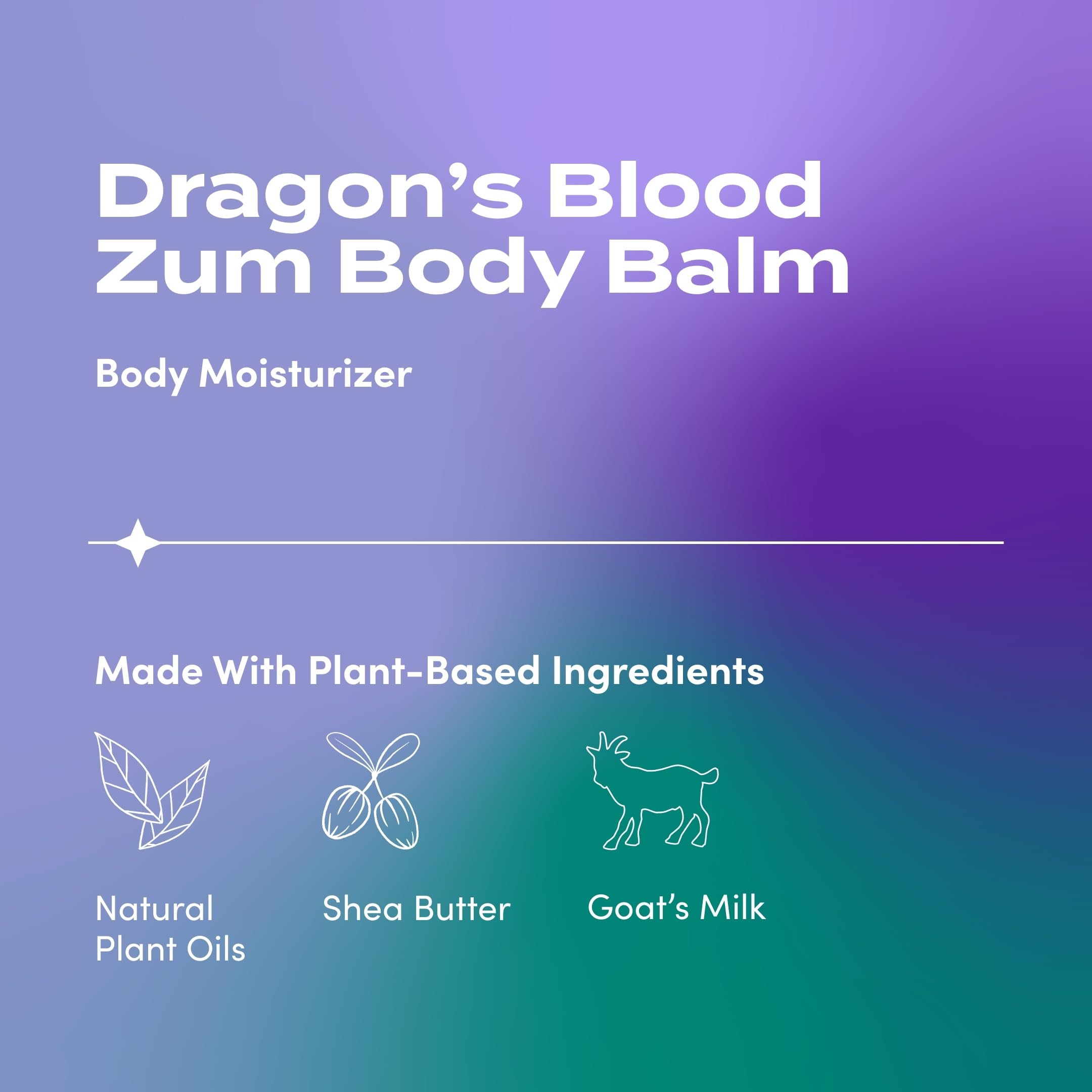 Zum Indigo Wild Body Balm applied on hands for easy moisturizing