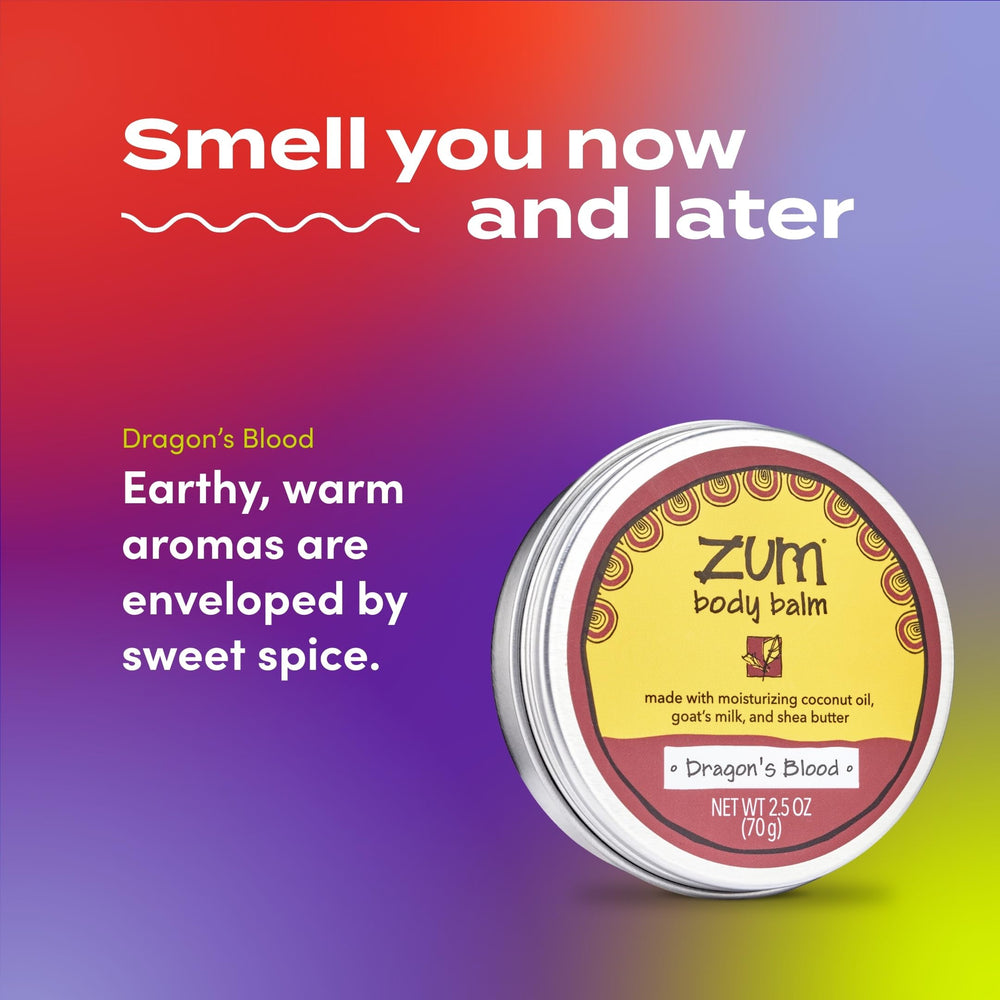 Zum Indigo Wild Body Balm highlights goat milk ingredients for gentle care