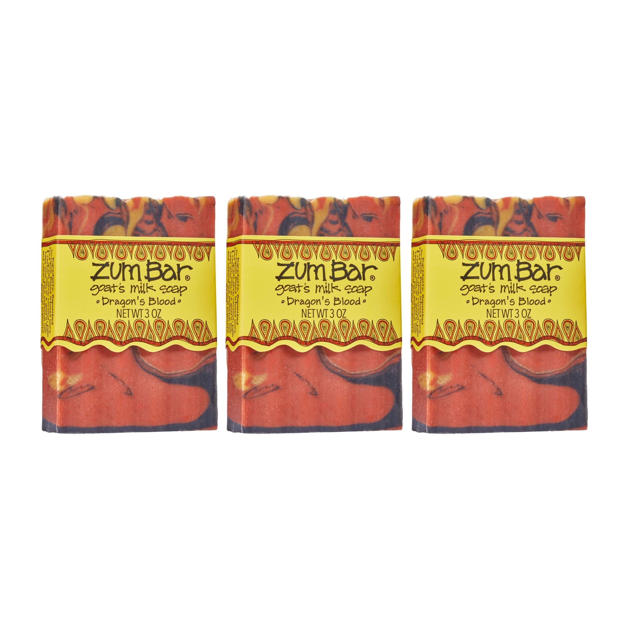 Zum Indigo Wild Goat's Milk Soap Bar Dragon's Blood pack front view for refreshing, hydrating cleanse.