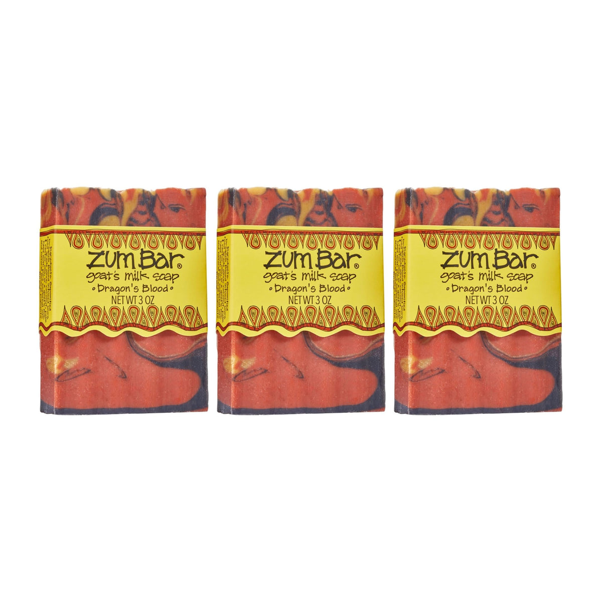 Zum Indigo Wild Goat's Milk Soap Bar Dragon's Blood pack front view for refreshing, hydrating cleanse.