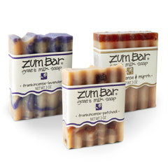 Zum Indigo Wild Goat Milk Soap Bar frankincense blends pack nourishes skin