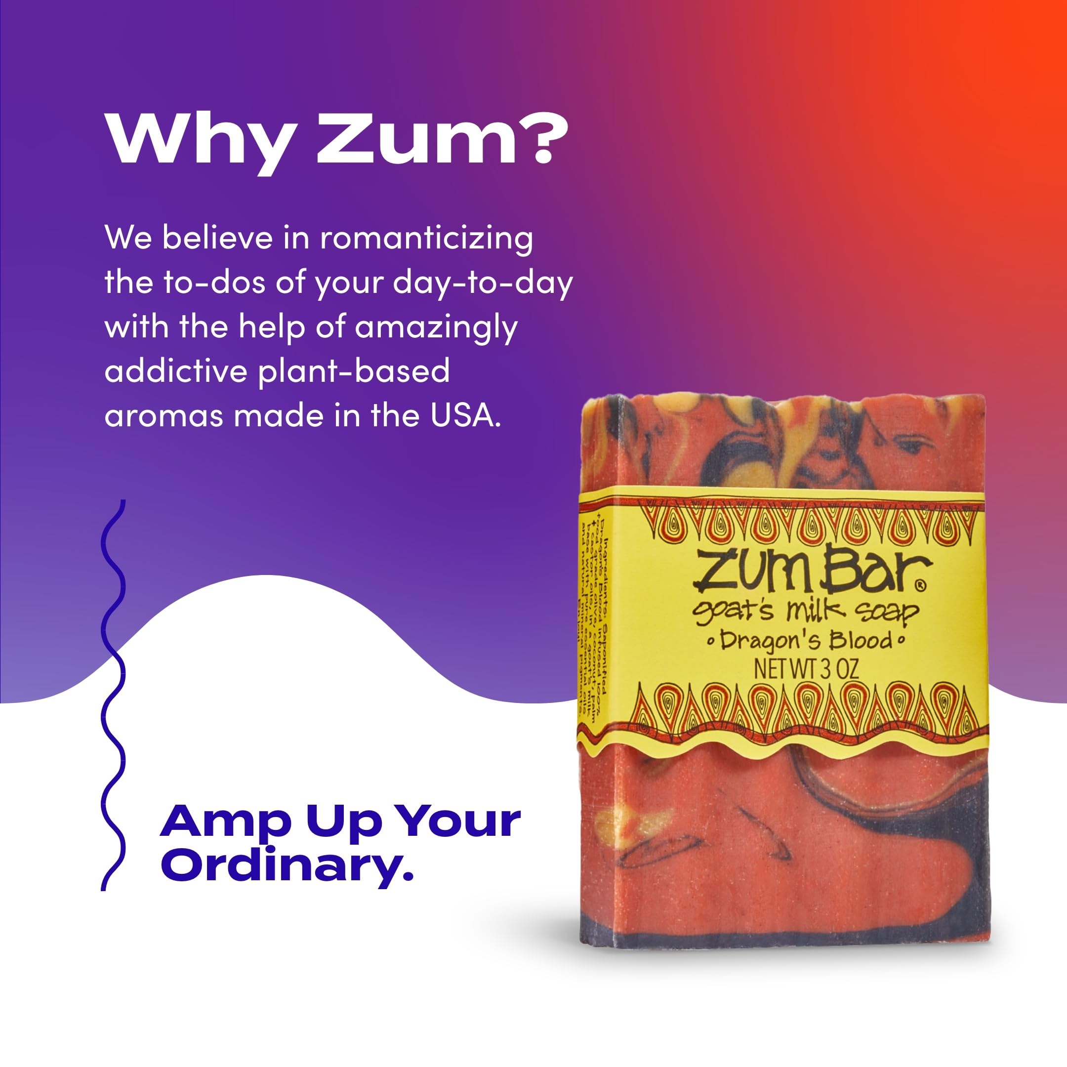 Zum Indigo Wild Goat's Milk Soap Bar held for on-the-go moisturizing cleanse.