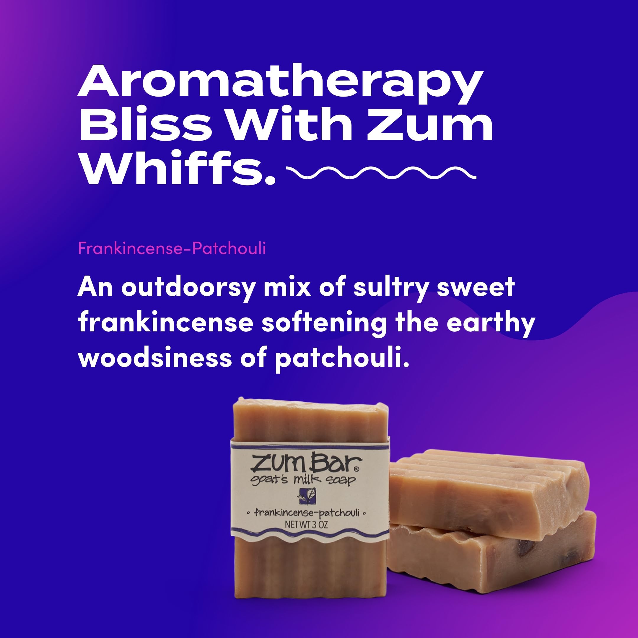 Zum Indigo Wild Goat Milk Soap Bar in hand for daily cleansing ritual