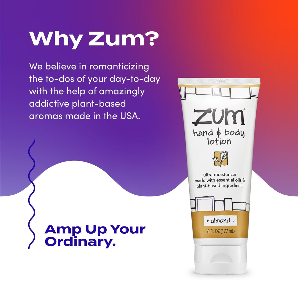 Zum Indigo Wild Hand & Body Lotion Almond applied to body for smooth skin.