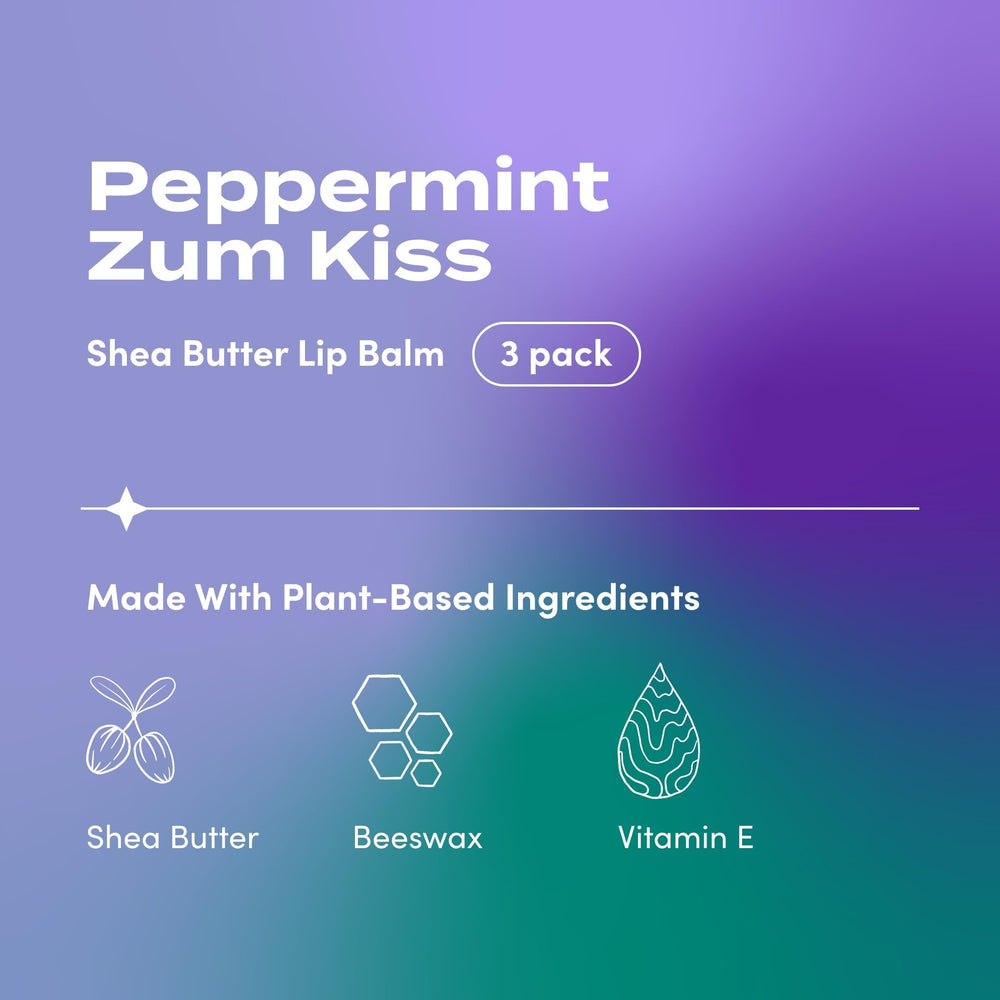 Zum Kiss Stick peppermint twist-up applying smoothly for hydration