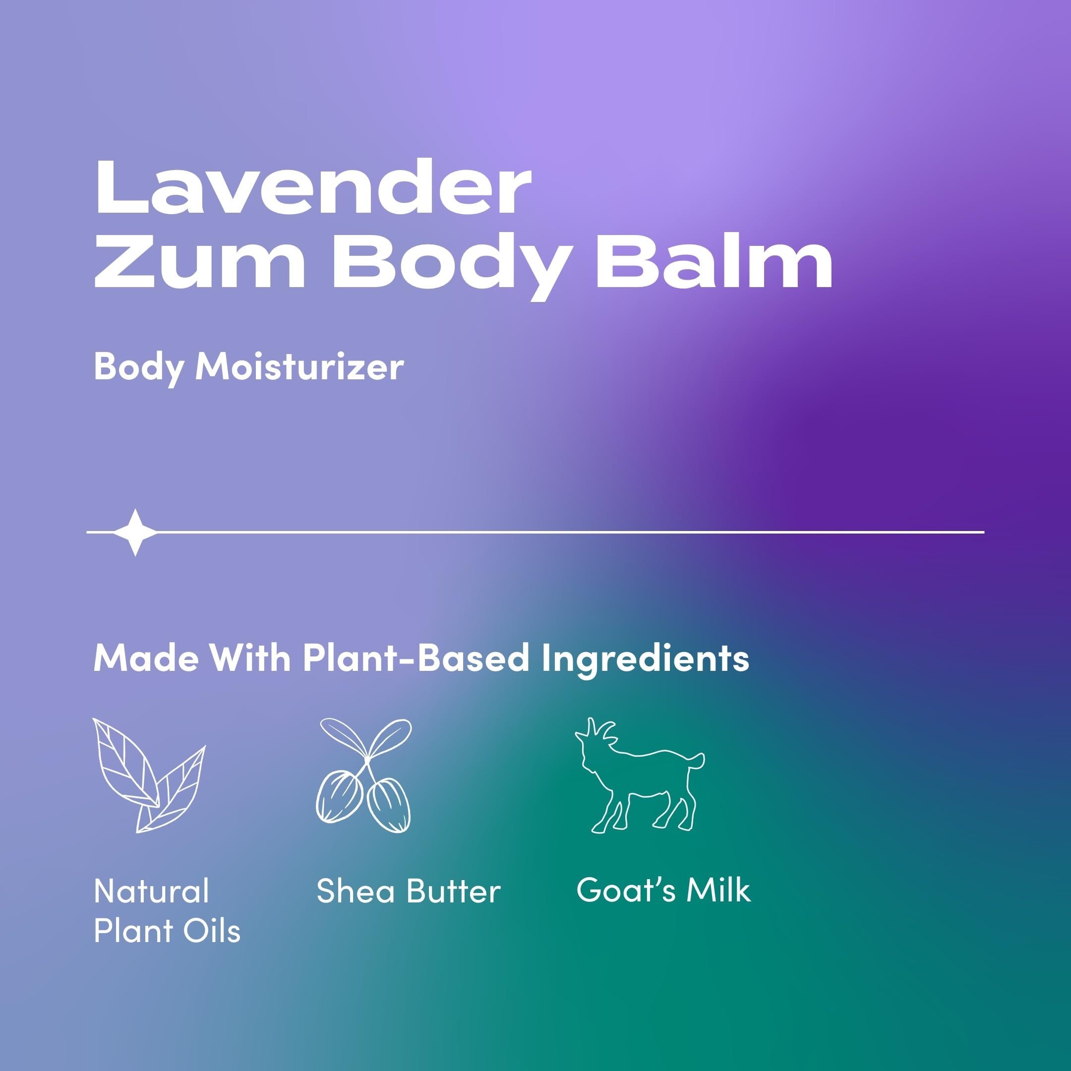 Zum Rub Moisturizer Lavender cream swatch highlighting rich texture for skin softness
