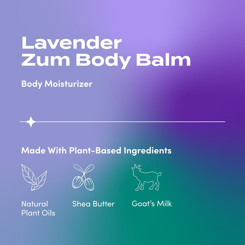 Zum Rub Moisturizer Lavender cream swatch highlighting rich texture for skin softness