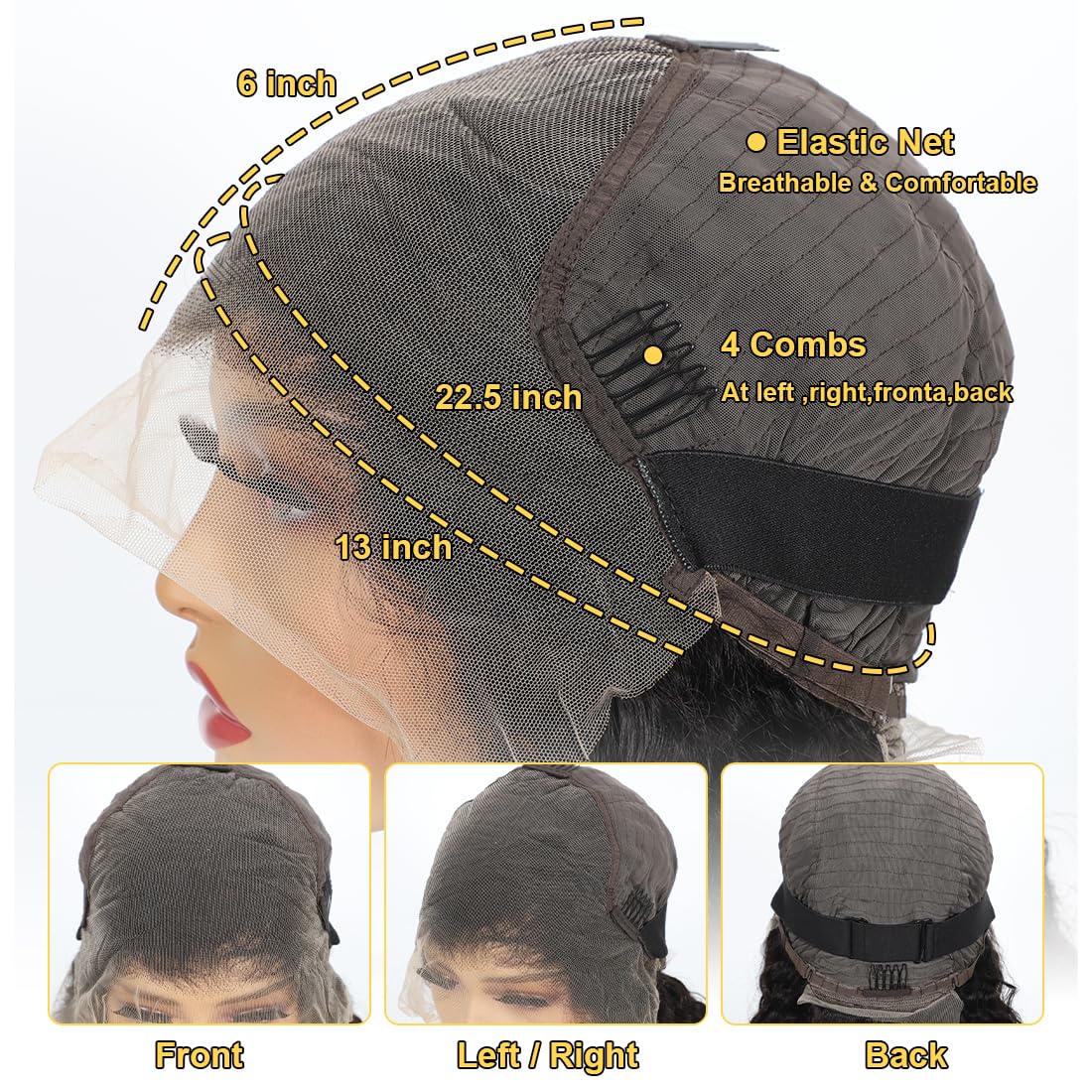 Zumuer natural hairline deep wave wig with baby hairs for realism