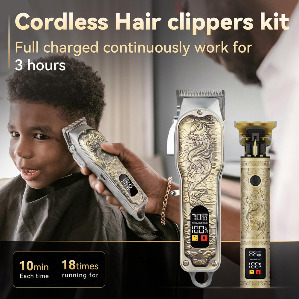 ZUWSUJS cordless hair clipper in use demonstrates versatile, cable-free trimming anywhere