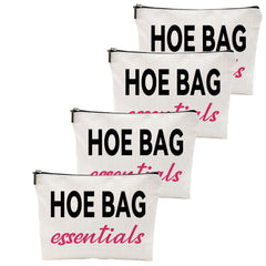 ZUYUROU funny gift pack bag front view shows travel-friendly linen makeup organizer.