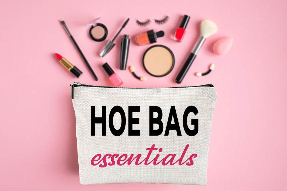 ZUYUROU funny gift pack bag open interior reveals roomy cosmetics stash.