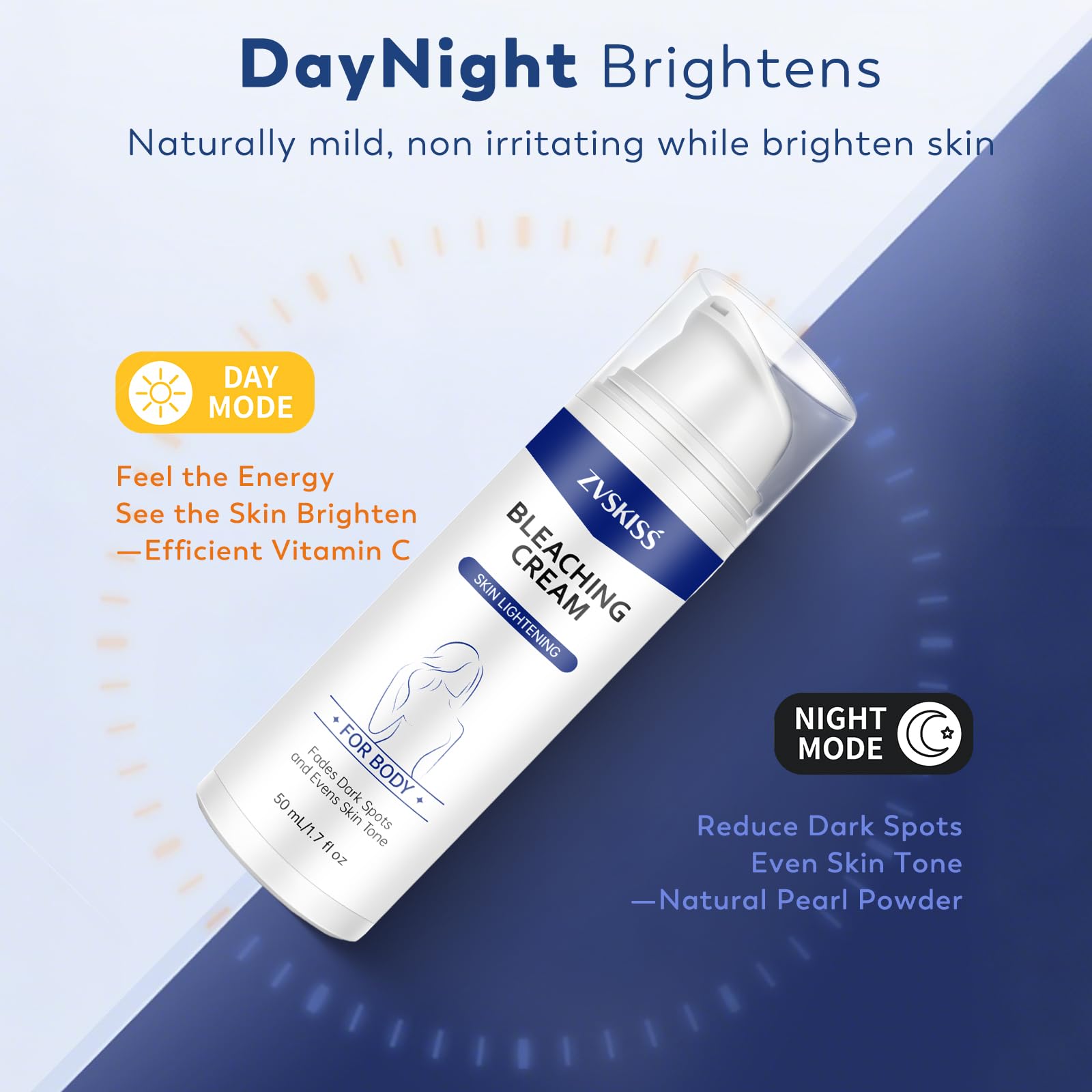 Cream texture being gently spread on skin