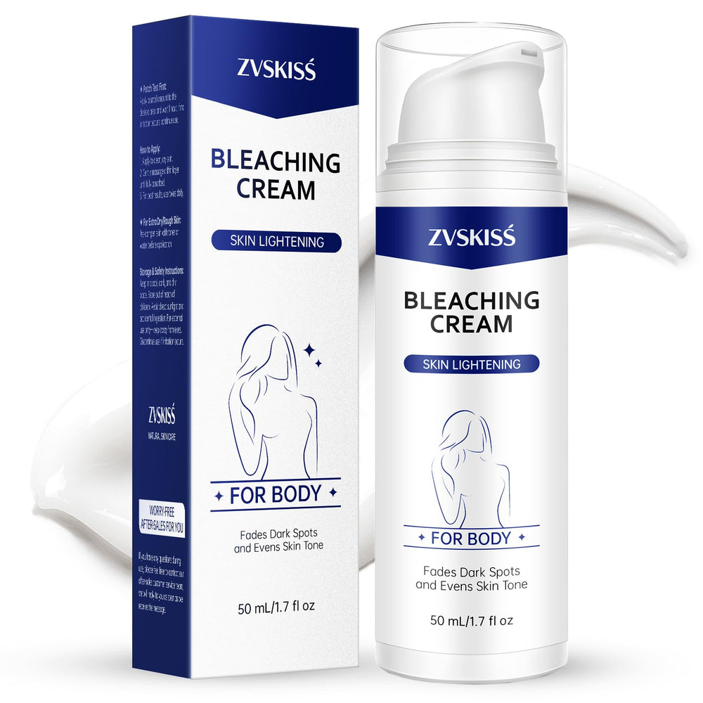 ZVSKISS Skin Bleaching Cream tube close-up for even skin tone