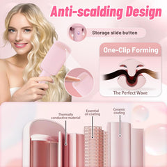 ZWIKAGEF Deep Beach Waver anti-scald design prevents burns during use.