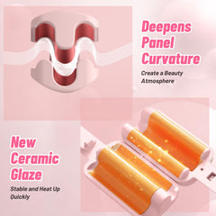 ZWIKAGEF Deep Beach Waver with tourmaline ceramic coating for smooth styling.