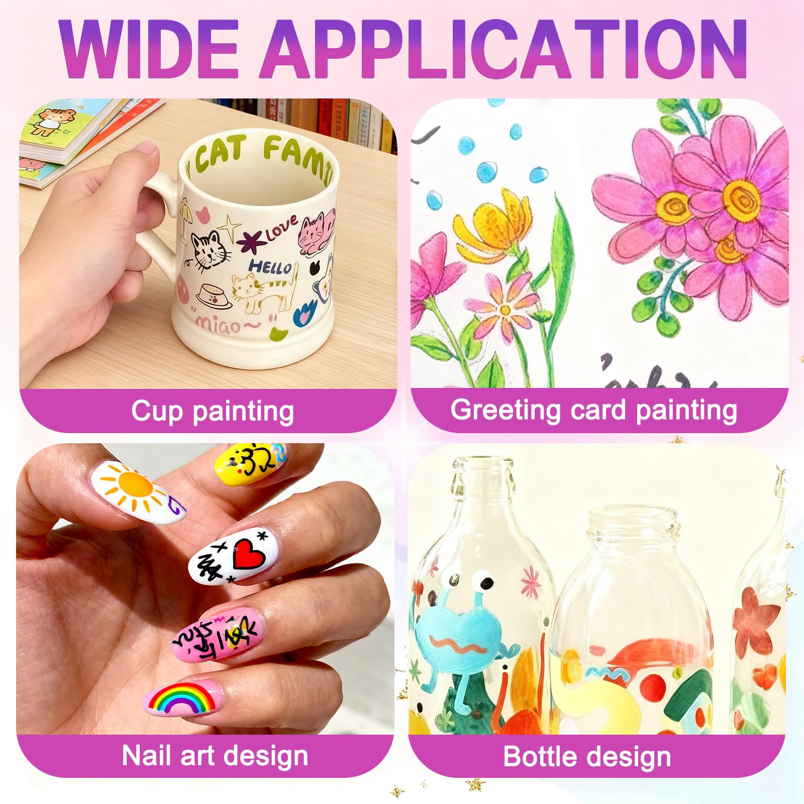 ZWIKAGEF pens enable mugs, cards, and DIY crafts with color.