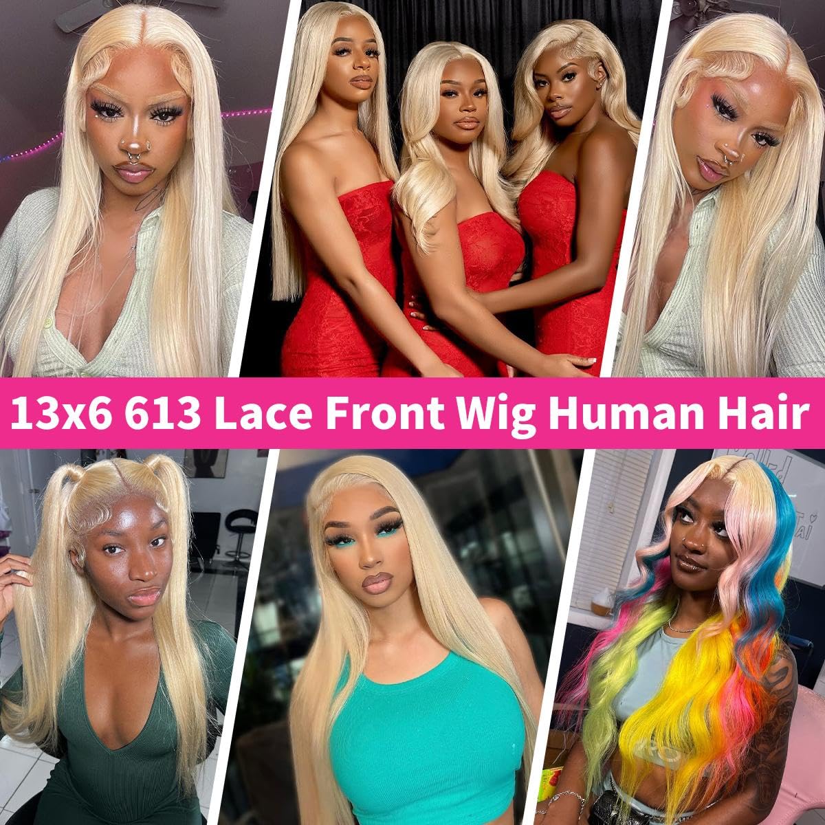 ZWJSH 613 glueless wig with adjustable strap and combs for comfort.